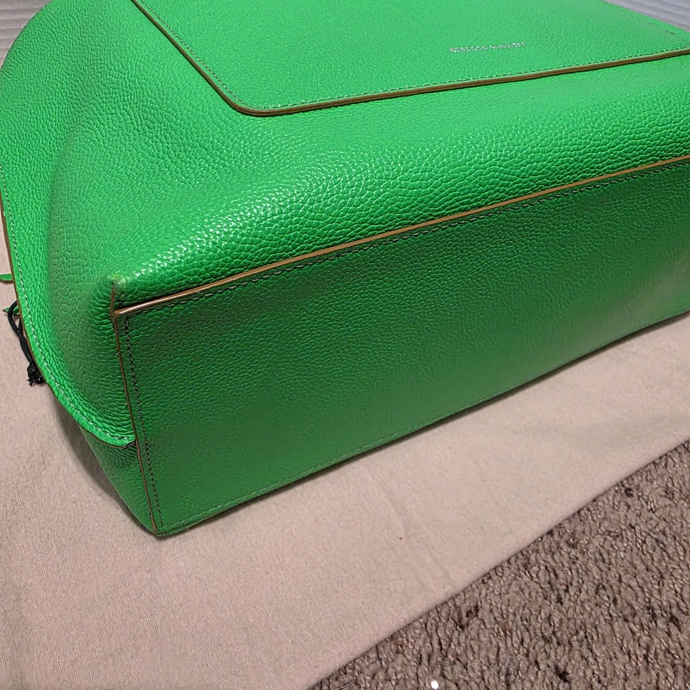 Rebecca Minkoff Bright Green Leather Tote - Picture 7 of 14